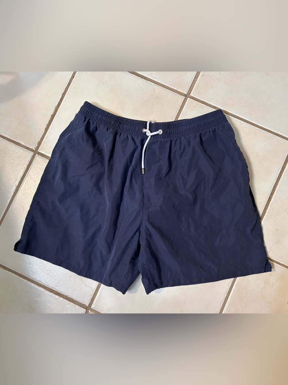 Ingear Navy Blue Men's Swim Trunks with Drawstring